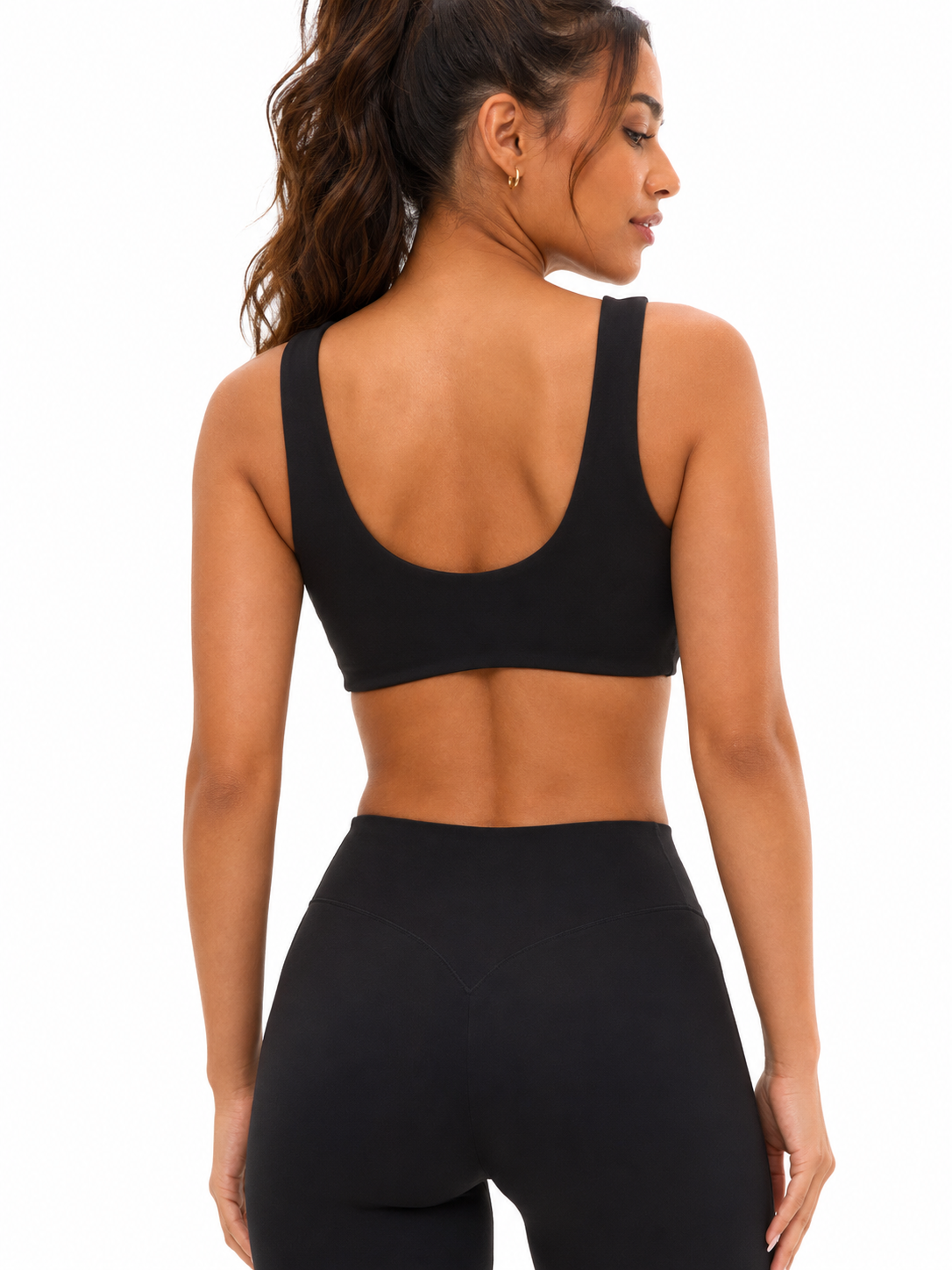 Double Dip Butter Sports Bra - Onyx Black