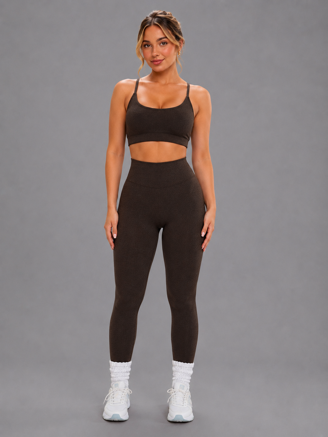 Dream Heathered Legging - Cold Brew